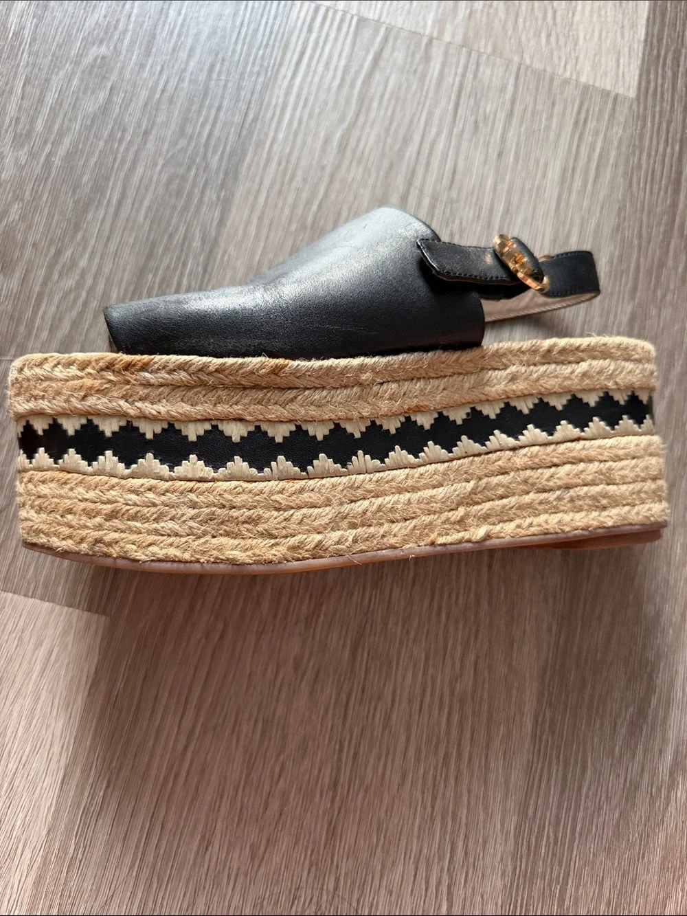 Tory Burch Dandy Leather Espadrilles